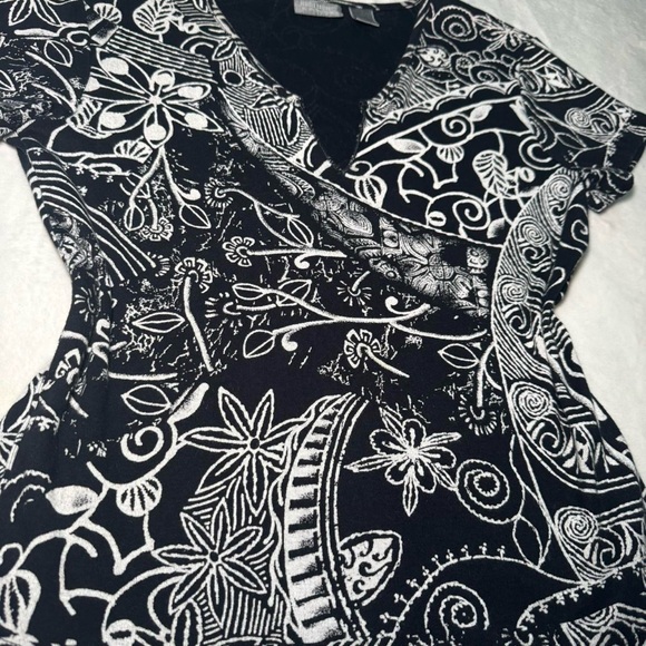 Vintage Black Floral Grunge Fairy Top - Picture 5 of 9